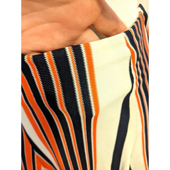 Vintage 70s Mini Skirt Retro A Line Skater Skirt Funky Striped Summer Disco XS - Picture 3 of 7